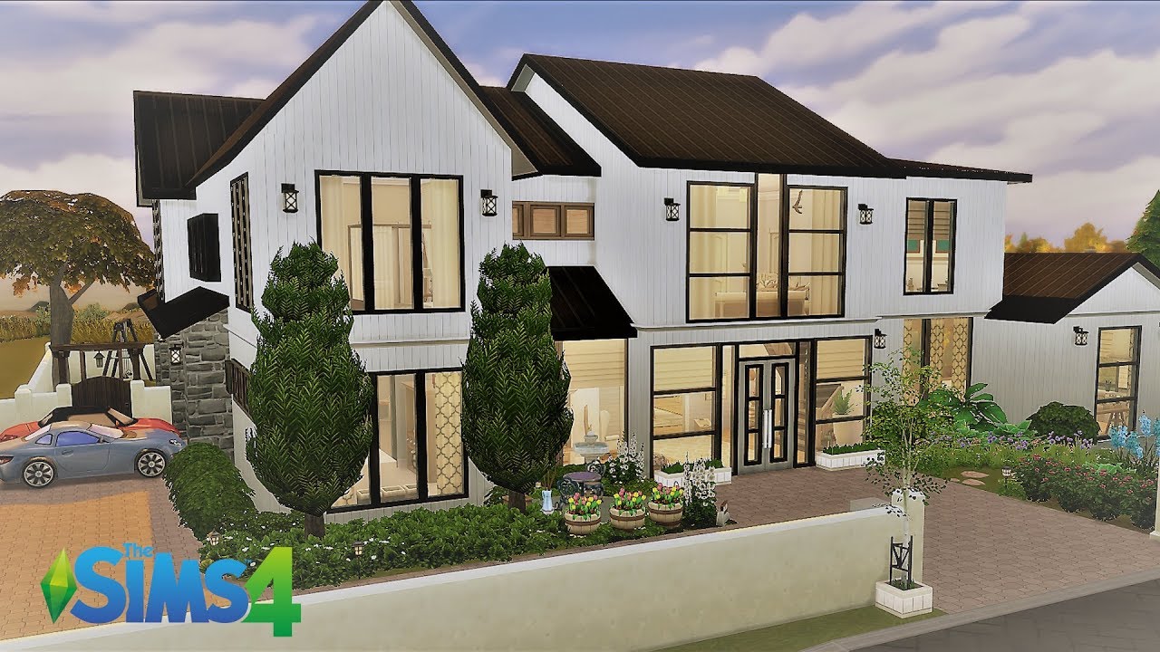 Modern Farmhouse I Stop Motion I No CC I The Sims 4