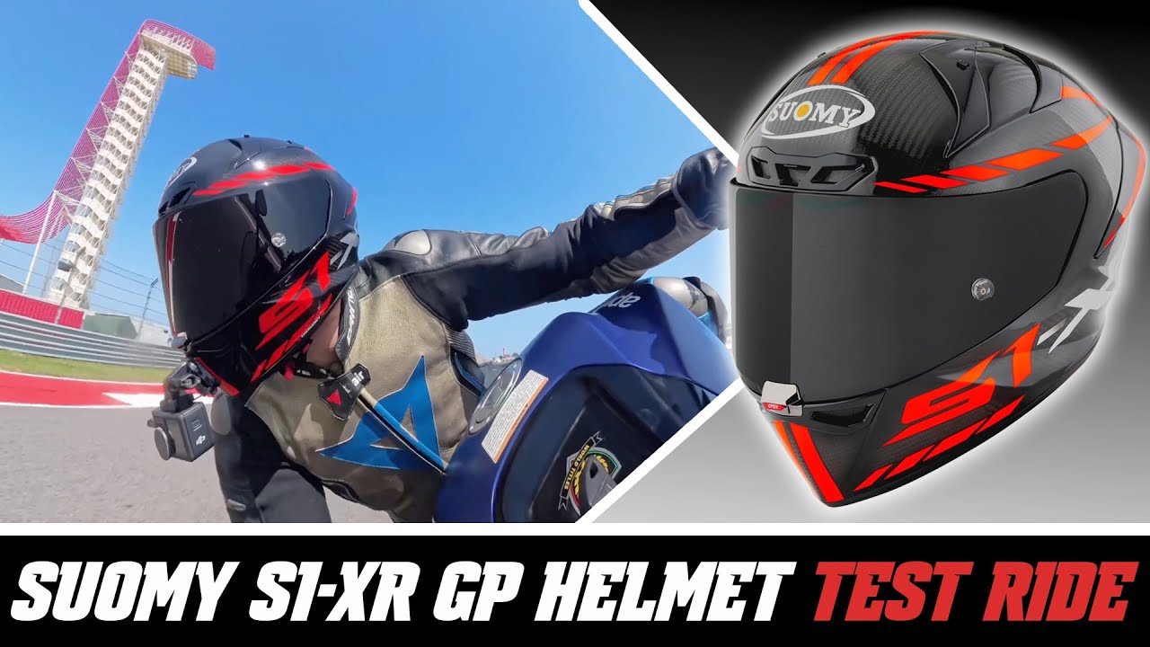 Suomy S1-XR GP Helmet Track Test Ride Review at SpeedAddicts.com