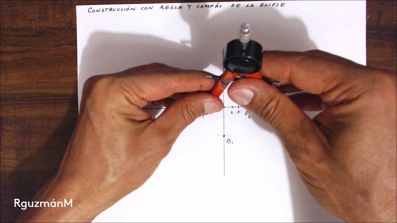 Construcción de Elipse con regla y compás.
