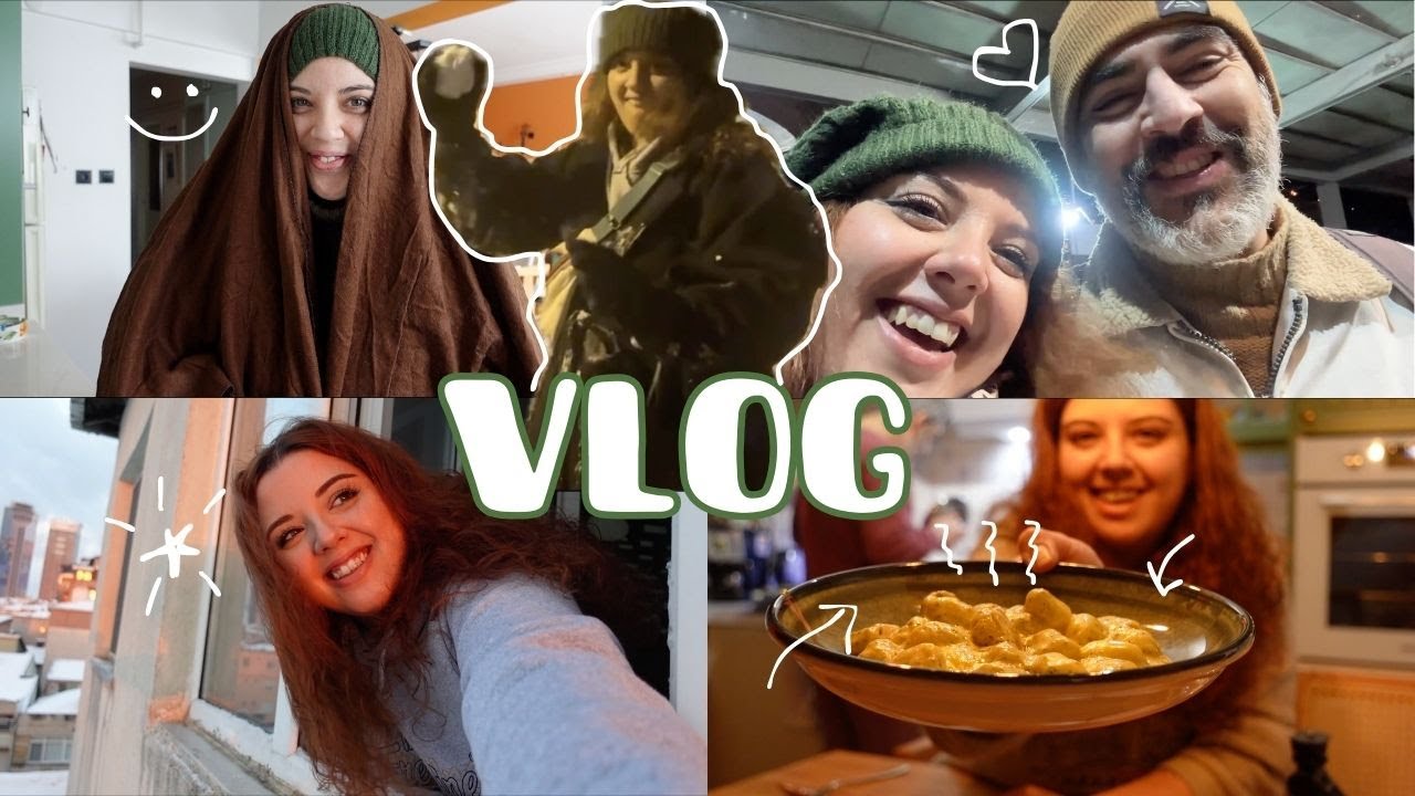 BÖYLE BİR KONSER GÖRMEDİNİZ! Bu Makarnayı Yemeden Ölmeyin! + Kar Eğlencesi #vlog
