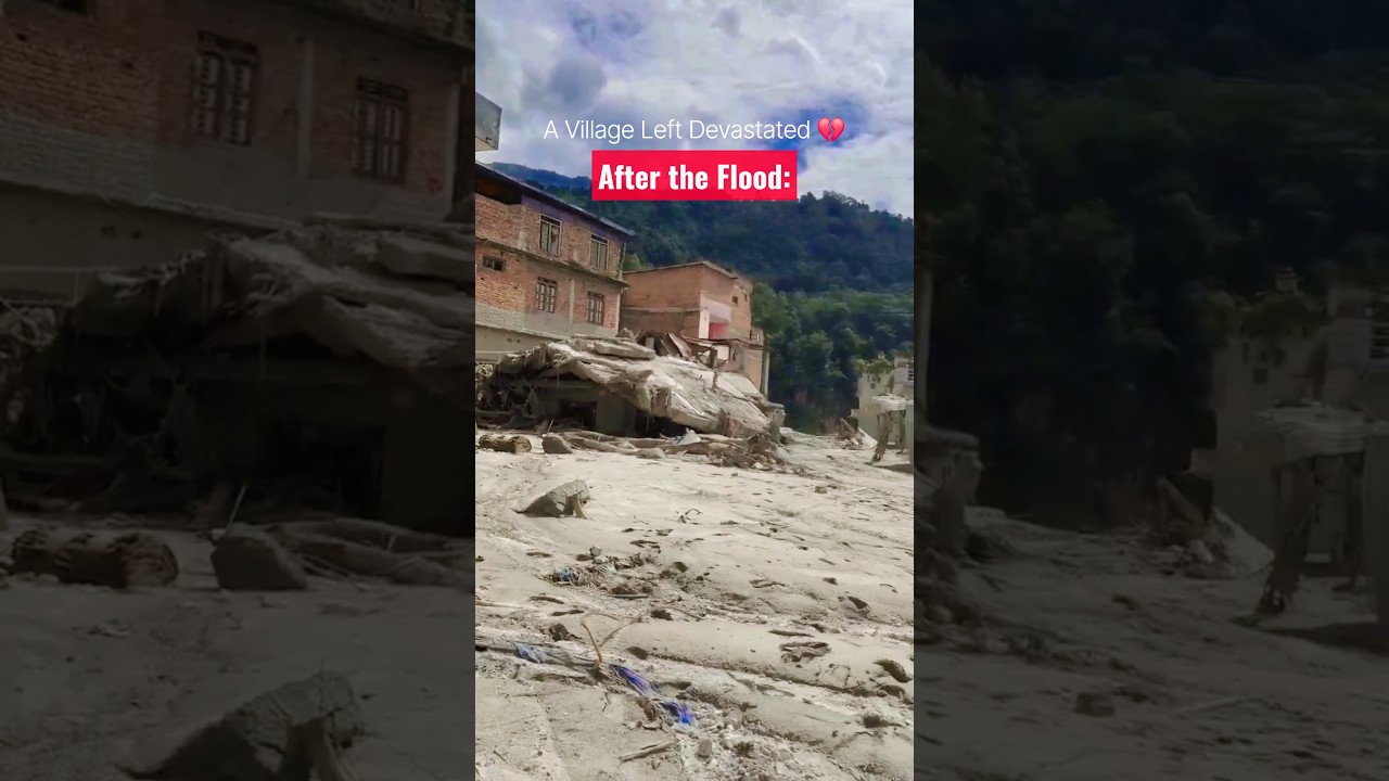 After the Flood: A Village Left Devastated 💔 | Nepal Flood 2026 #rasuwaflood #rasuwa #nepal #trisuli