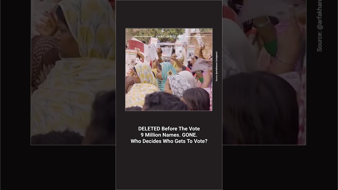 9 Million Voters DELETED in India &mdash; West Bengal's Electoral Roll Controversy Explained