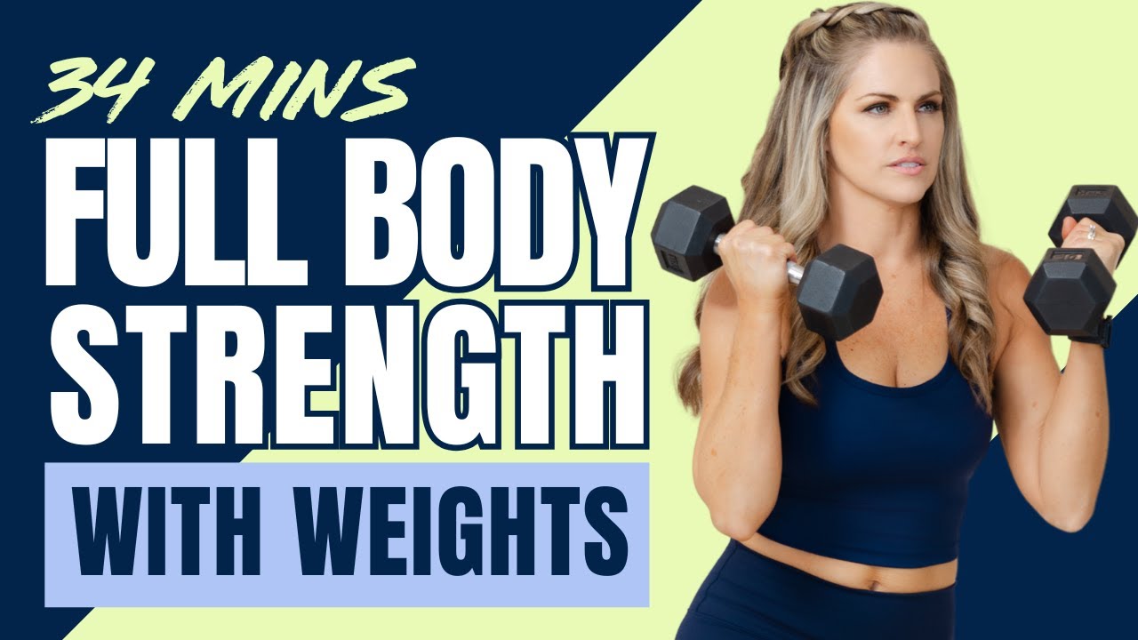Full Body Strength with Weights - 35 Minute Workout [CARDIO & STRENGTH]