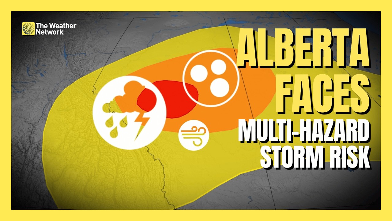 Central Alberta faces multi-hazard storm risk on Saturday | #forecast