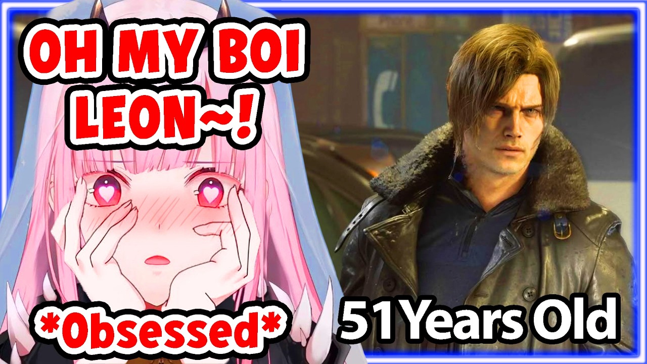 Calli's Reaction to Leon in Resident Evil Requiem is priceless 【Hololive】