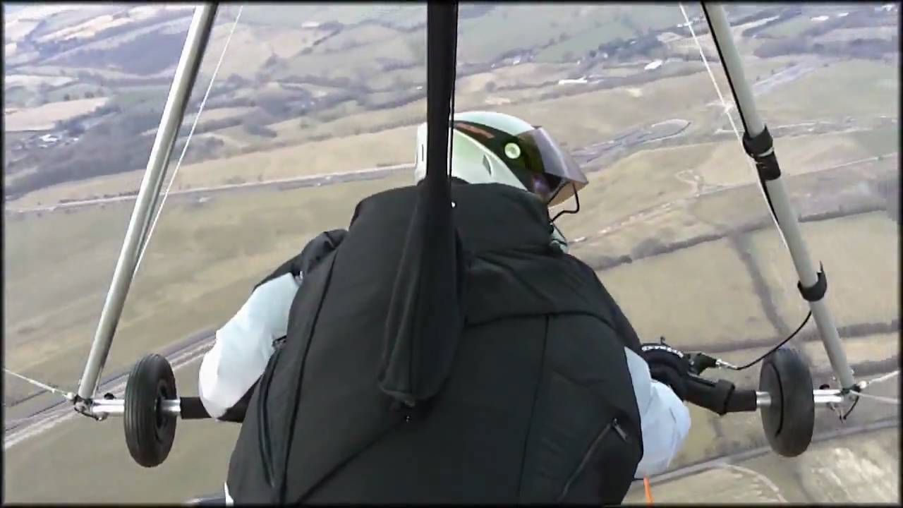 Hang Gliding Aerotow, Airways Airsports Darley Moor, 11 Mar