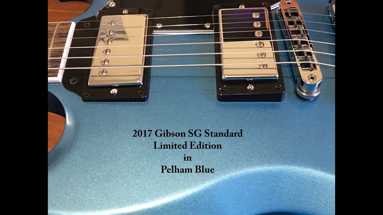 2017 Gibson SG Standard Limited Edition in Pelham Blue - It's Beautiful!
