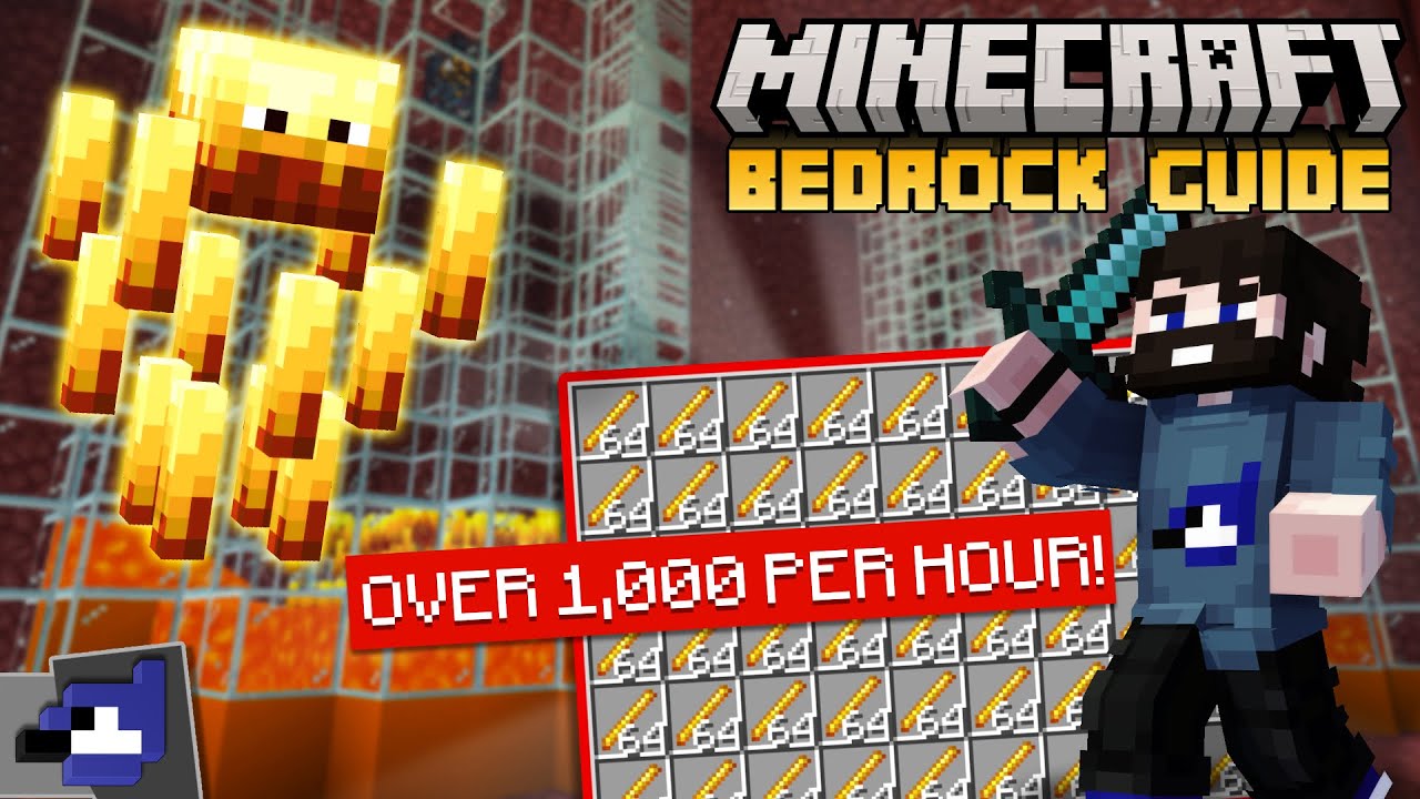 DOUBLE XP Blaze Farm! EASY TO BUILD! | Minecraft Bedrock Guide 1.20