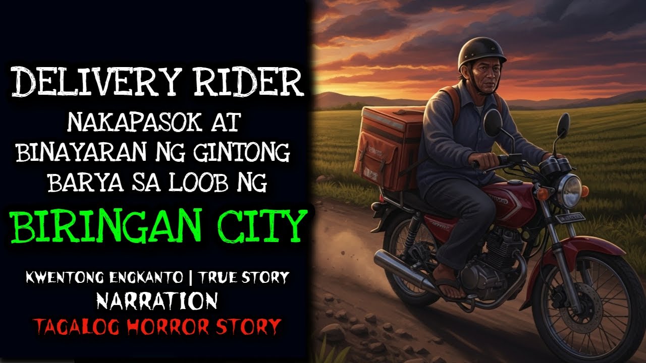 DELIVERY RIDER NA NAKAPASOK AT BINAYARAN NG GINTONG BARYA SA LOOB NG SA BIRINGAN CITY