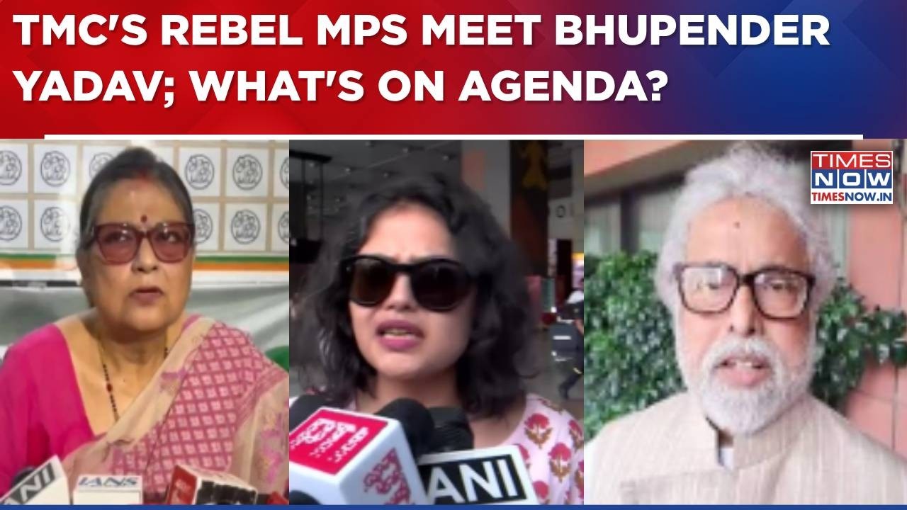 Kakoli Ghosh, Saayoni Ghosh & Sudip Bandopadhyay Among Rebel TMC MPs At Bhupender Yadav's Residence