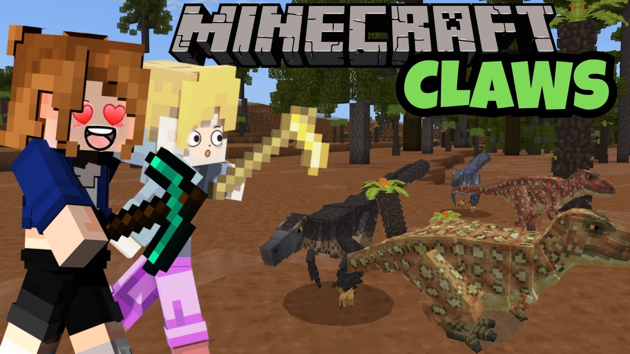 Minecraft PERO buscando al T-REX en CLAWS dinosaurios
