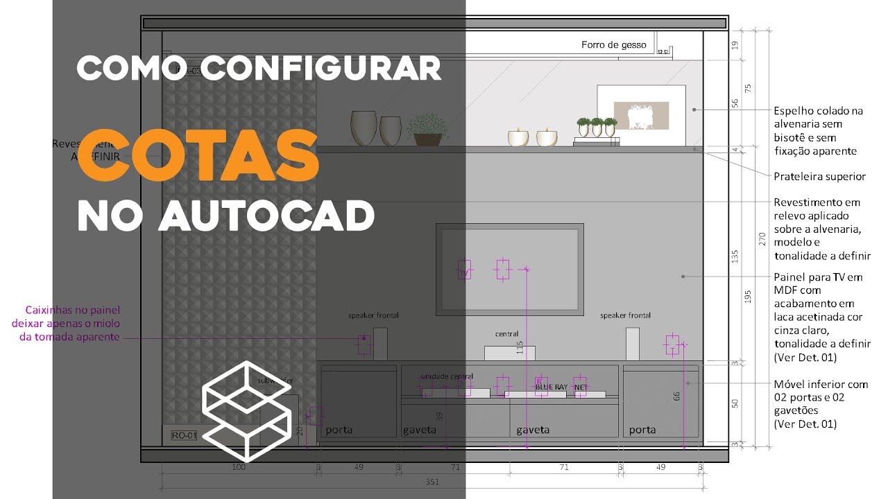 AUTOCAD 2018 | Como configurar cotas e cotas anotativas no Autocad #3