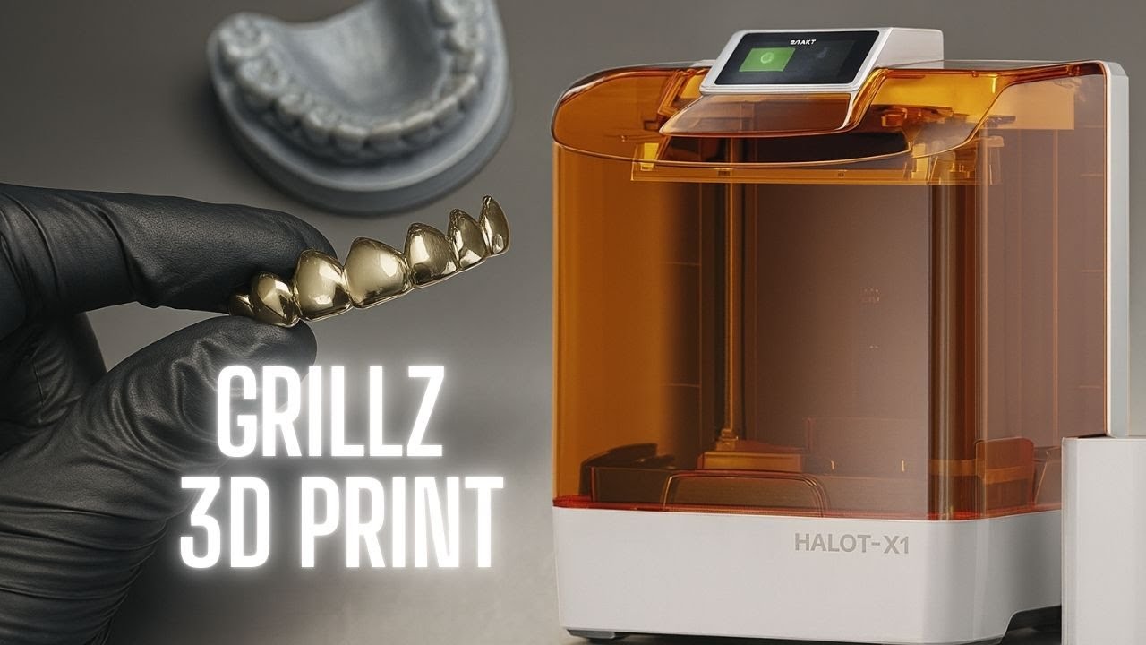 Making Gold Grillz With The Halot-X1 3D Printer