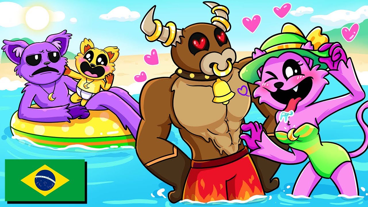 A ESPOSA DE CATNAP O TRAIU?! Poppy Playtime Chapter 3 Anima&ccedil;&atilde;o