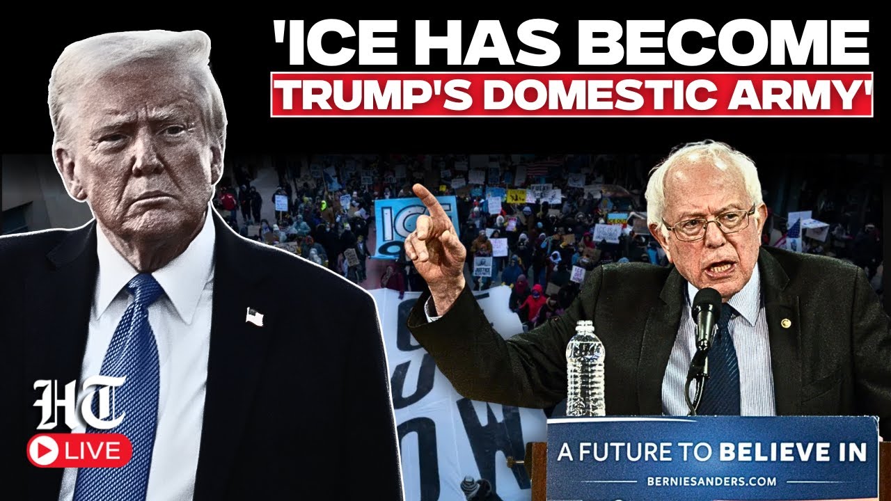 US News Live | Bernie Sanders Tears Into Donald Trump Over ICE 'Killings' | US Congress | Minnesota