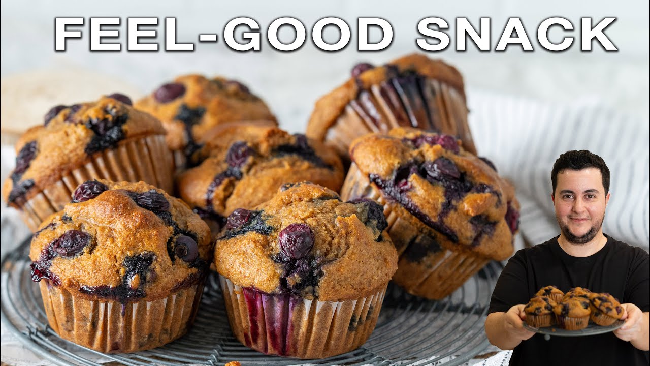 🫐 Blueberry Protein Muffins (No Protein Powder!) 💪