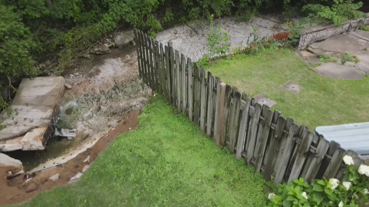 Rock Hill residents concerned after creek retaining wall collapses