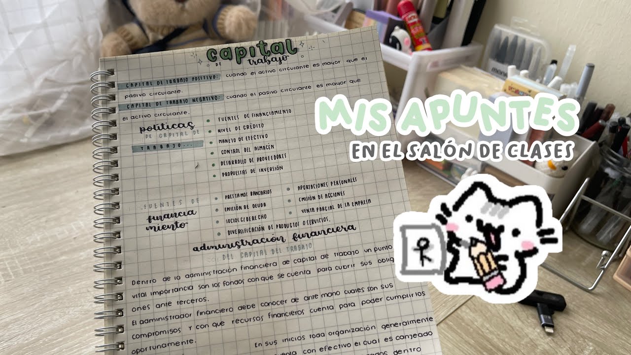 As&iacute; hago mis apuntes en clases escribiendo lent&iacute;simo 😭📓