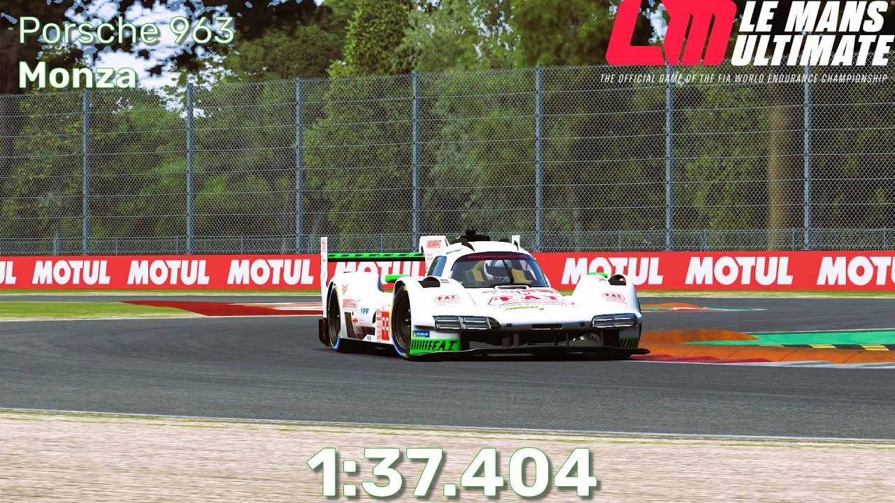Porsche 963 LMDh | Monza | 1:37.404 | Mouse Steering