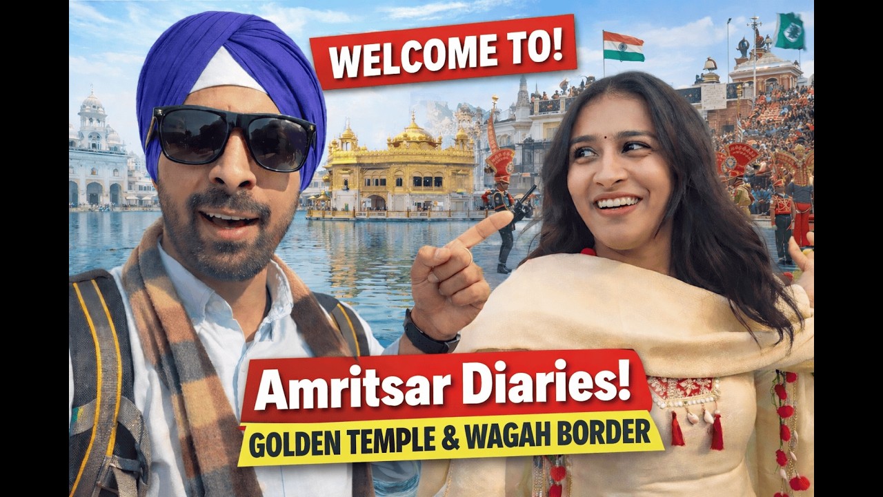 From Peace to Patriotism 🇮🇳 Golden Temple & Wagah Border Vlog | Amritsar Trip 2026 | Justin Thomas