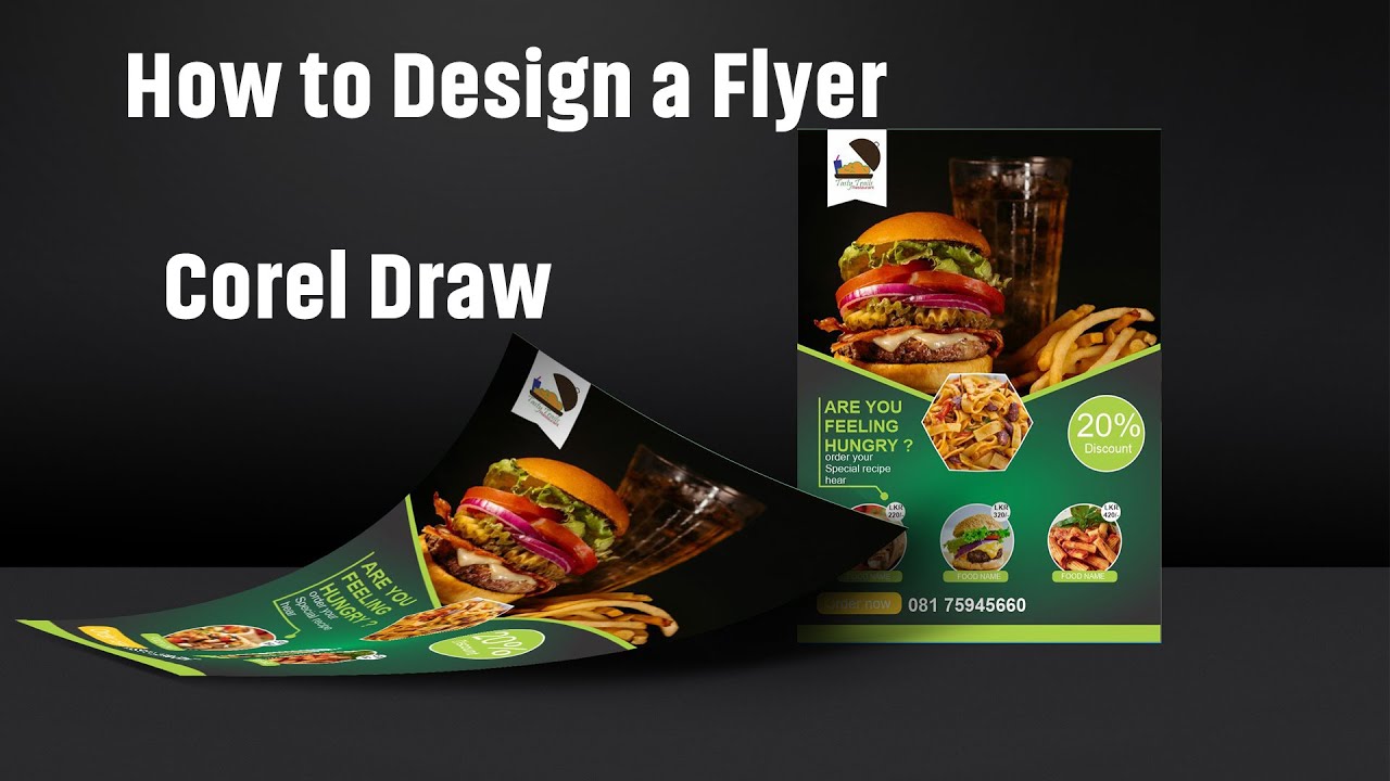 How to Design Restaurant Flyer in Corel Draw