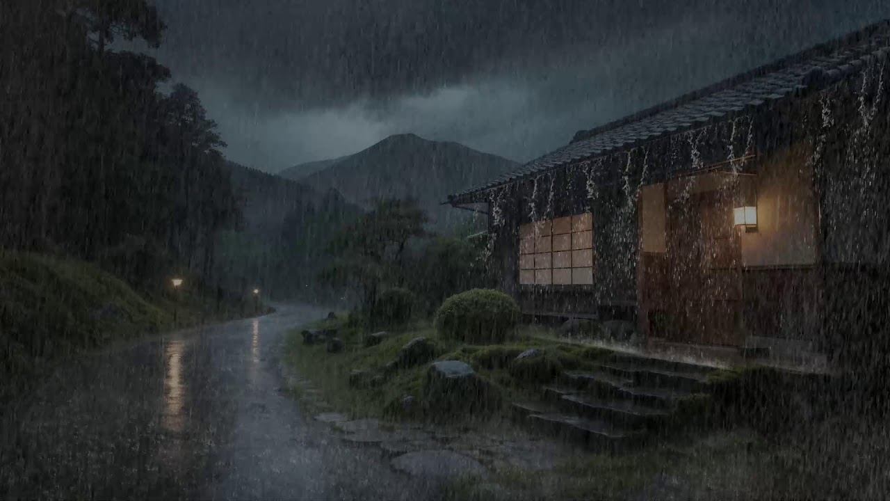 Nuit de Pluie 🌧️ Ambiance Relaxante pour Sommeil Profond et Sérénité 😴