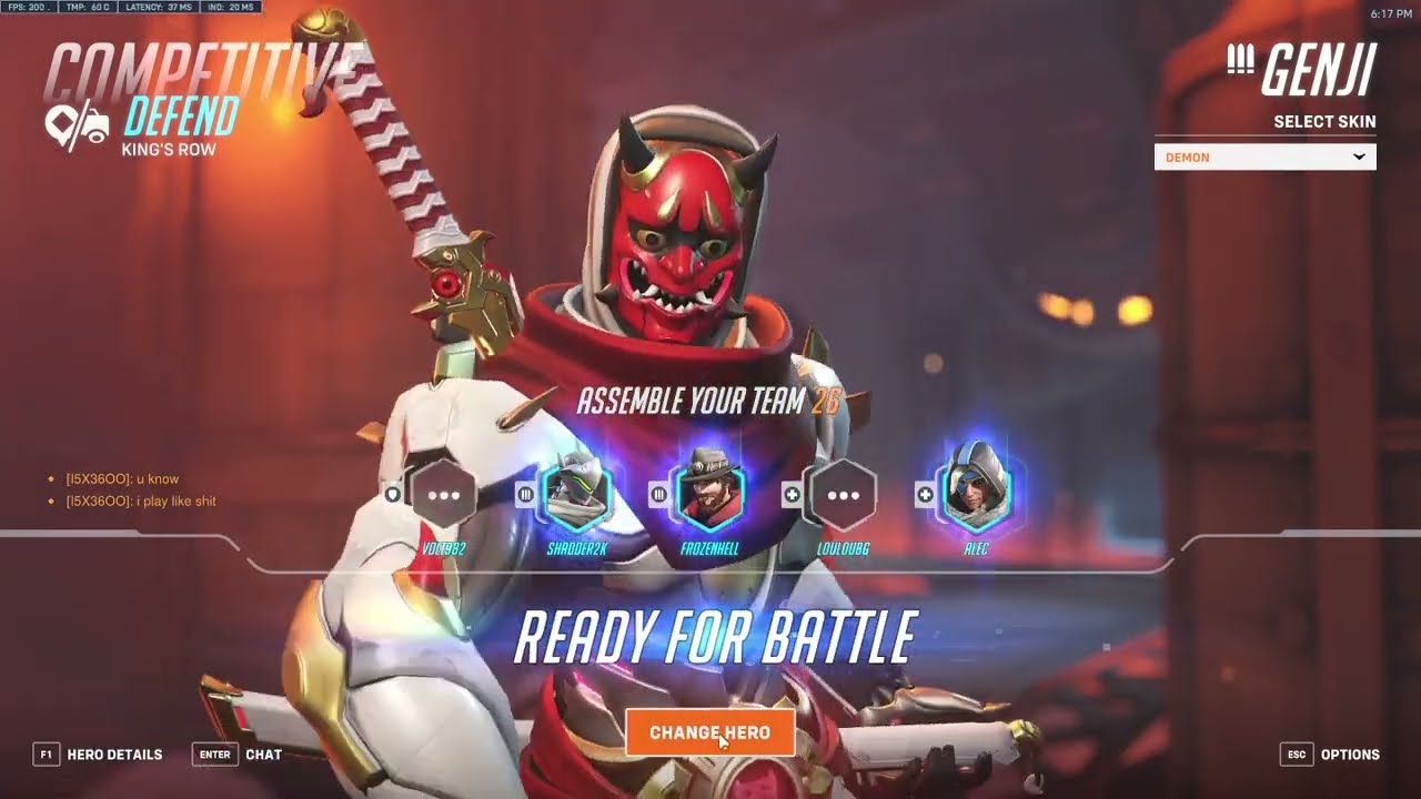 Overwatch 2 Rank 1 Genji Shadder2k Showing His Gameplay Skills