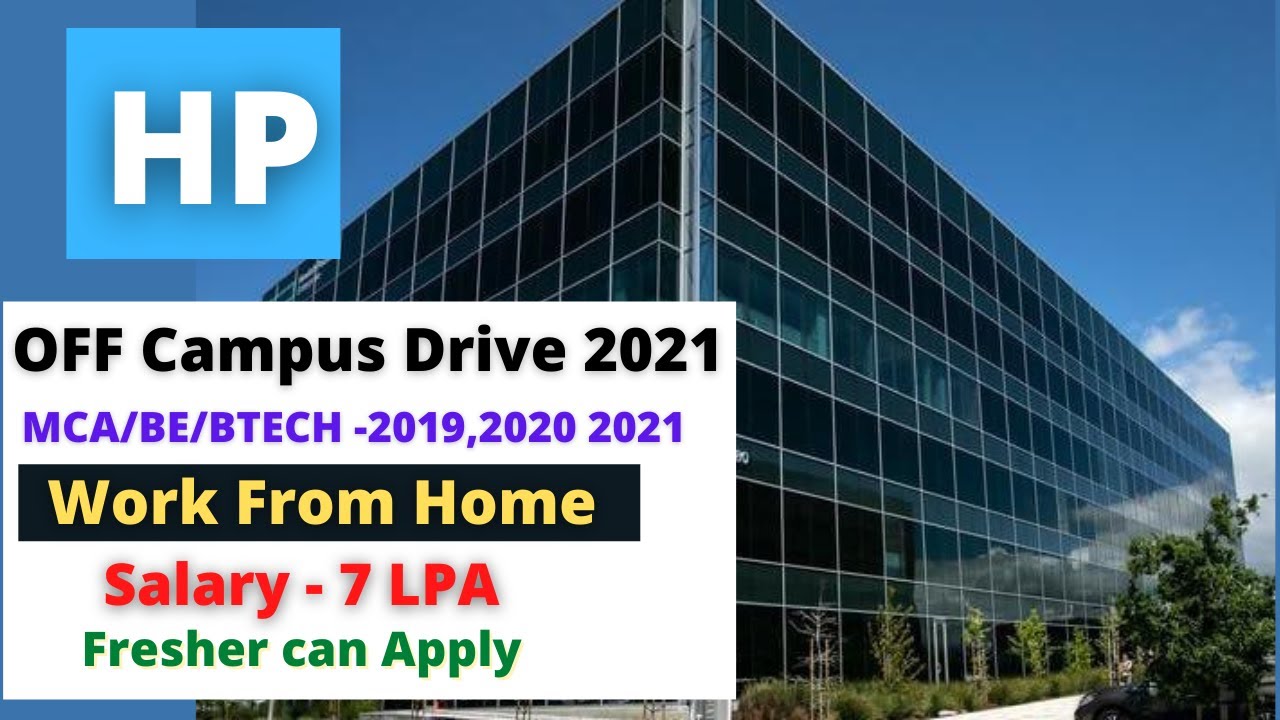 HP off campus recruitment 2021 | HP Mass Hiring  Salary 7 Lakh | HP hiring 2021 | Hp