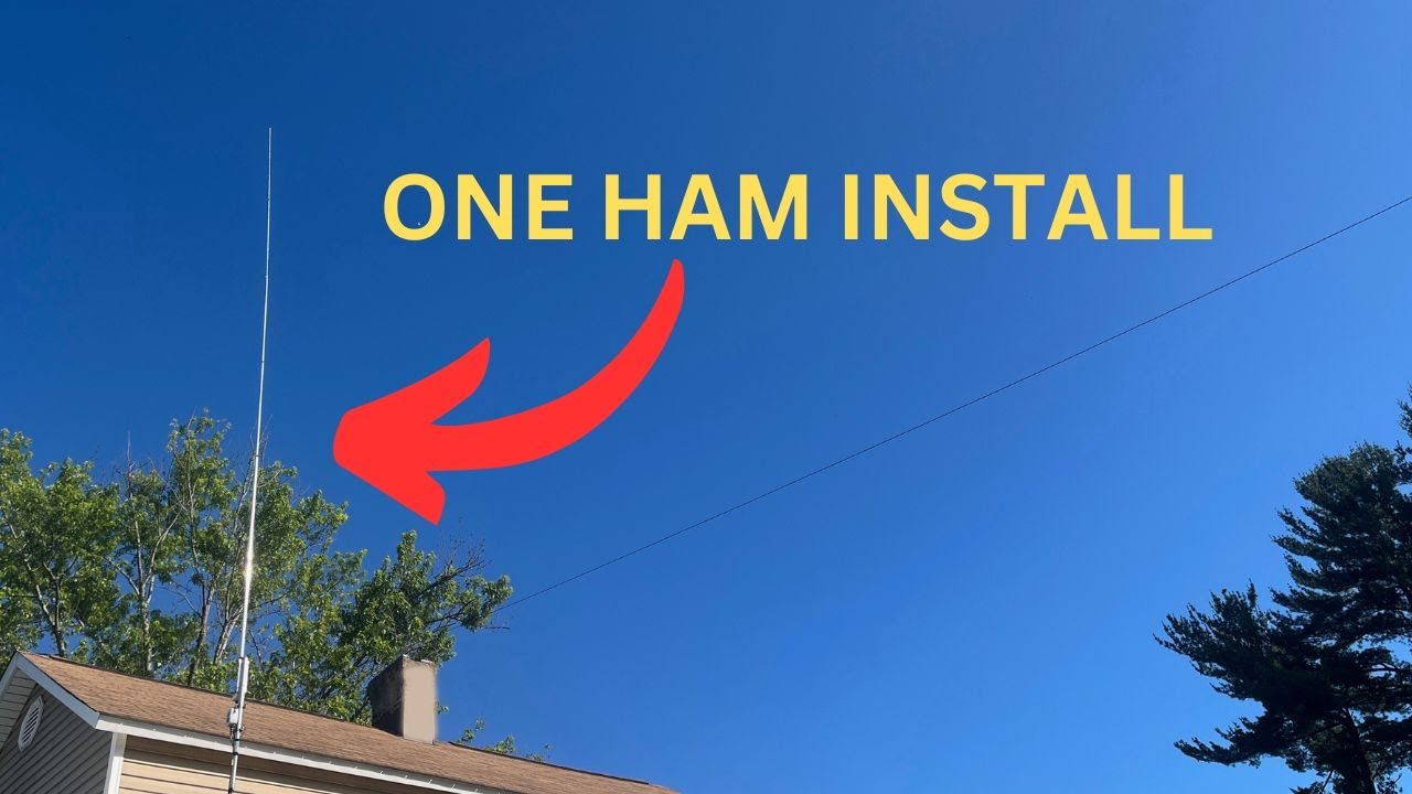 How to Install a Vertical Ham Antenna Alone | The Straggle Is Real