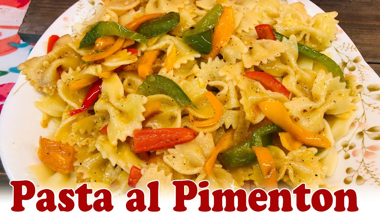 Pasta al Pimenton Receta Facil