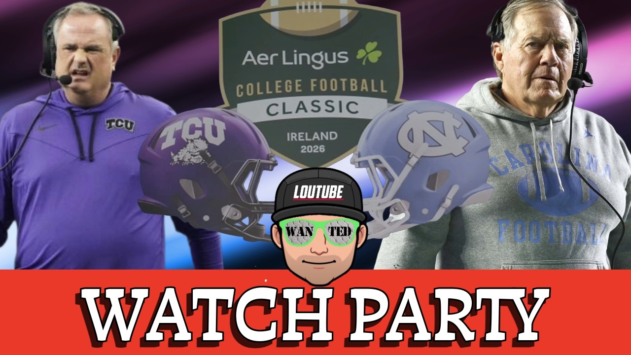 NORTH CAROLINA VS TCU WEEK 0 IRELAND GAME - WATCH PARTY