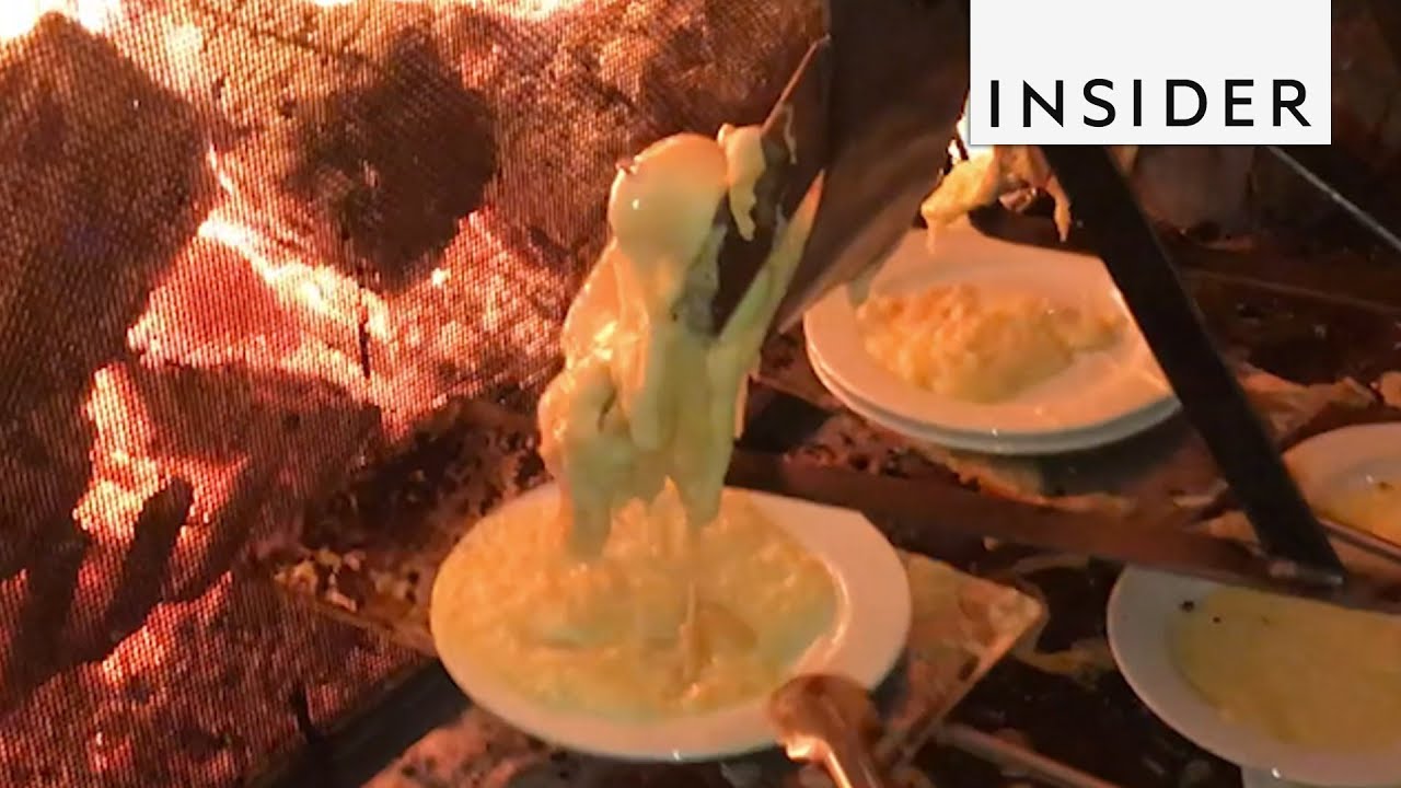 Ski Resort Melts Raclette Fireside
