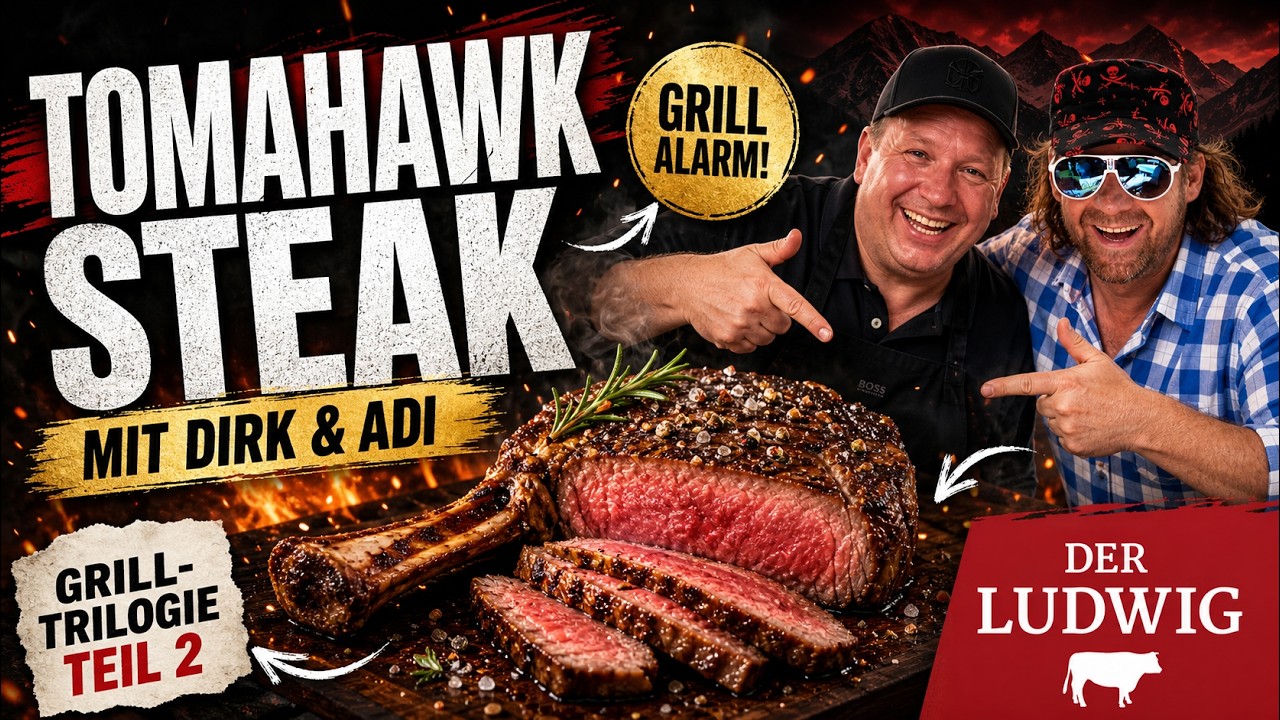 🥩🔥 Tomahawk-Steak-Alarm! Dirk Ludwig & Adi Blanz zeigen im Allgäu, wie Grillen richtig geht 😄💥