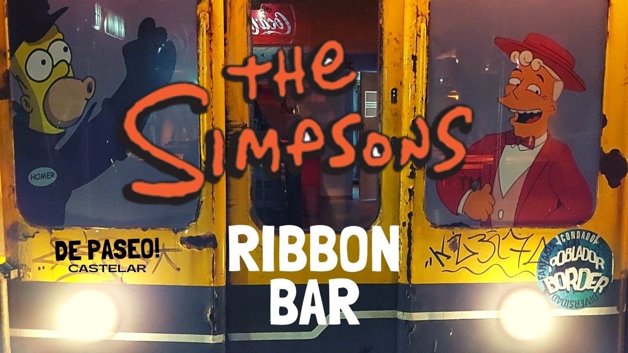 El BAR de LOS SIMPSONS, RIBBON Bar !!! el BAR DE Moe en Argentina , Buenos Aires, De Paseo !