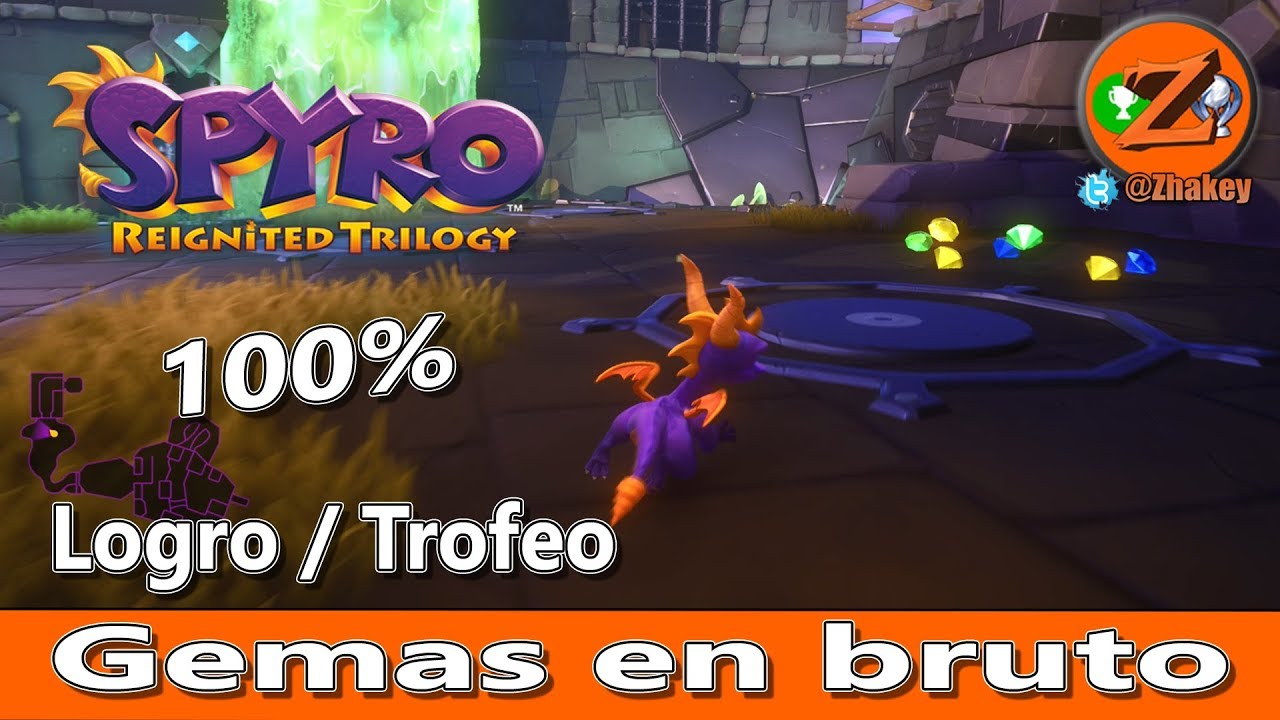 Spyro the Dragon: Logro / Trofeo Gemas en bruto [Todas las Gemas en Cabeza de Metal]