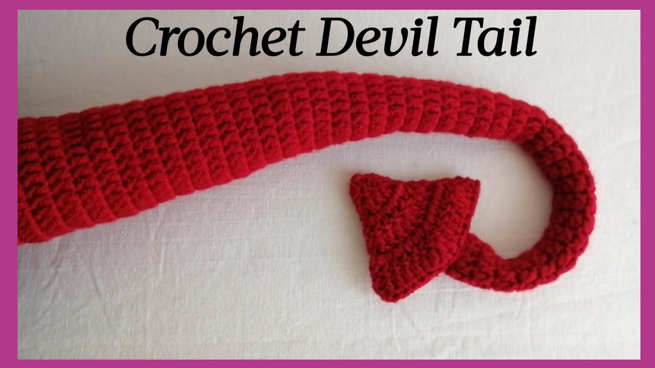 Crochet Devil Tail