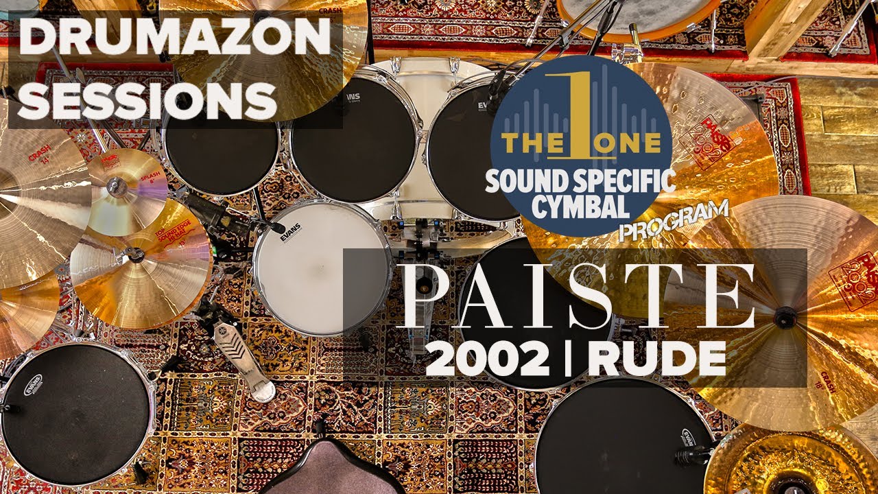 Paiste 2002 & RUDE Sound Specific Cymbal Demonstration, Pack 11 Serial Numbers 0081 to 0088