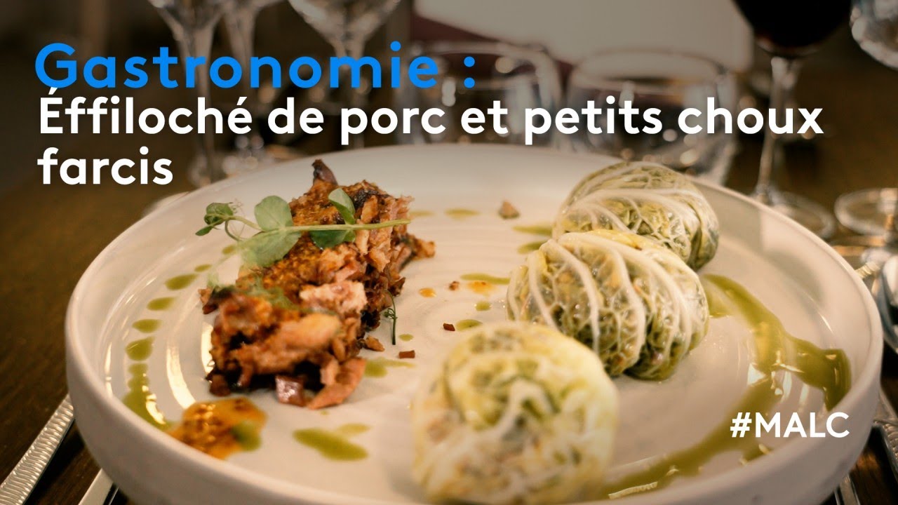 Gastronomie : effiloché de porc et petits choux farcis