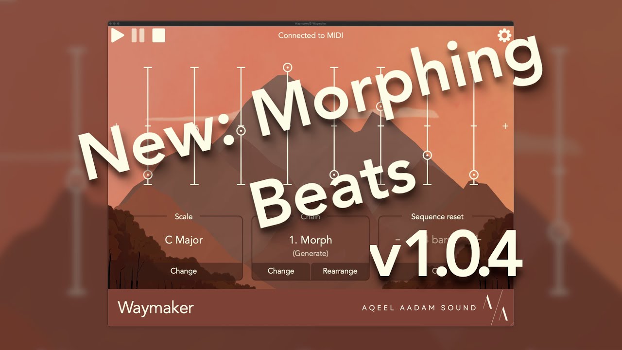 Update: Morphing Beat sequences (Waymaker v1.0.4)