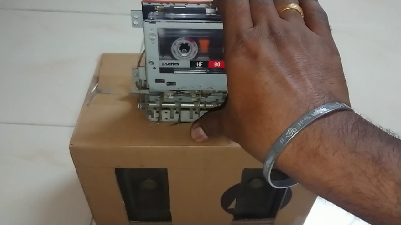 DIY Audio Cassette player mechanism - playing songs from cassette