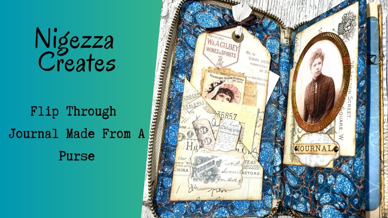 Flip Through Of Journal Made From A Purse