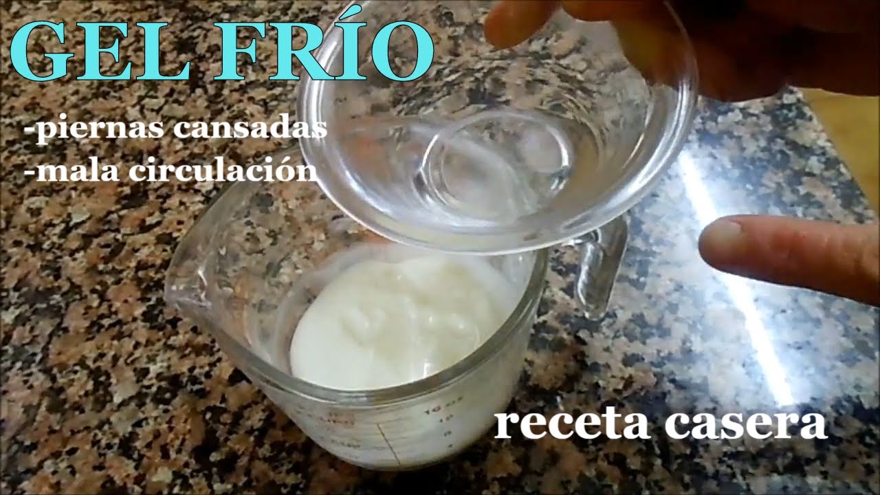 Cómo hacer un GEL FRÍO PARA PIERNAS CANSADAS (circulatorio y retención de líquidos)