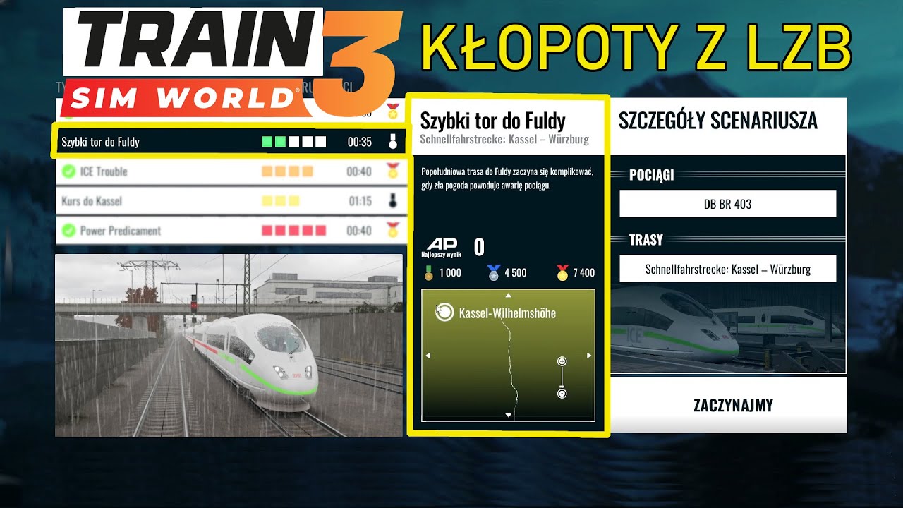 Train Sim World 3 /Scenariusz: Szybki tor do Fuldy/ Kłopoty z LZB/TSW3 #2