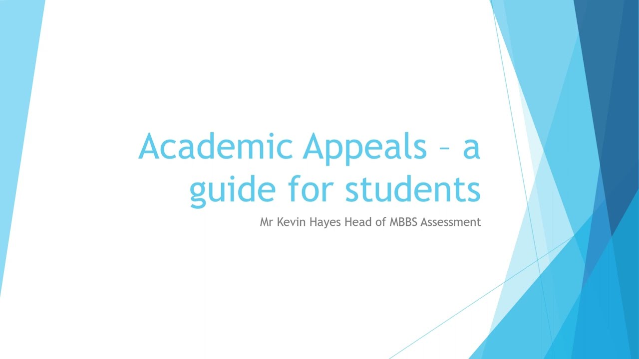 Academic Appeals: A Guide for Students