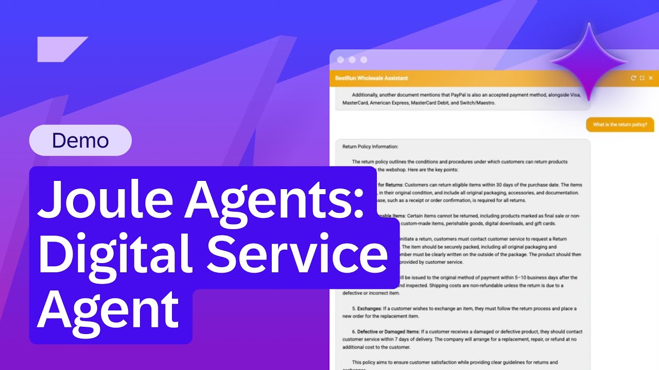 Joule Agents: Digital Service Agent | Demo