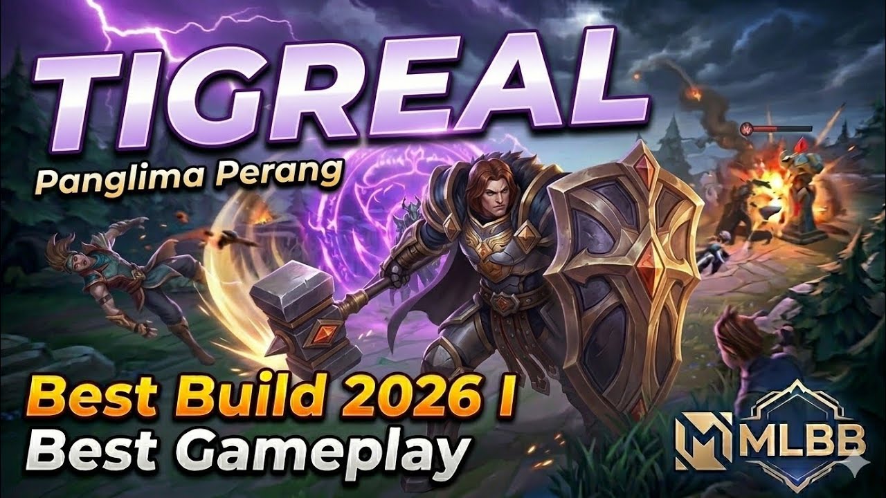 TIGREAL ROAM IN RANKED | BEST GAMEPLAY TIGREAL 2026 | BUILD TOP 1 GLOBAL TIGREAL | MLBB