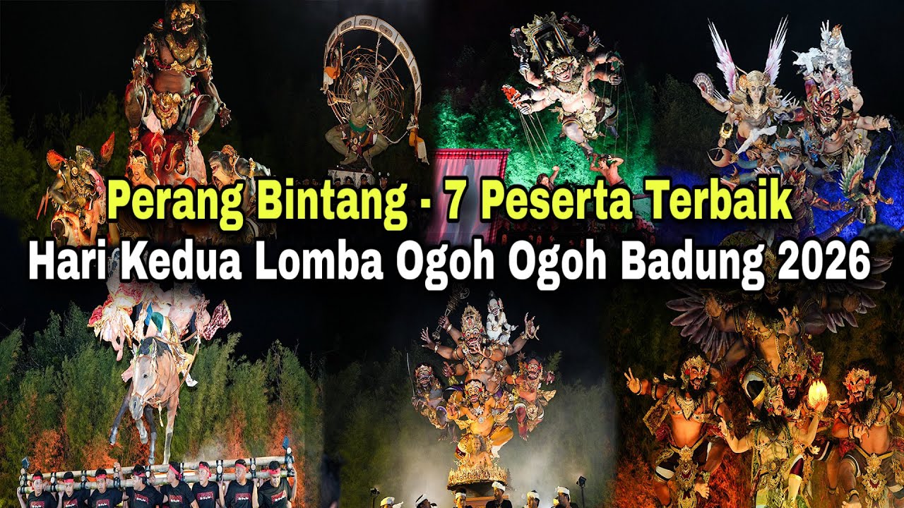 Full Video Penampilan Perang Bintang 7 Peserta Lomba Ogoh Ogoh Badung 2026 TERHEBOH di BADUNG #viral