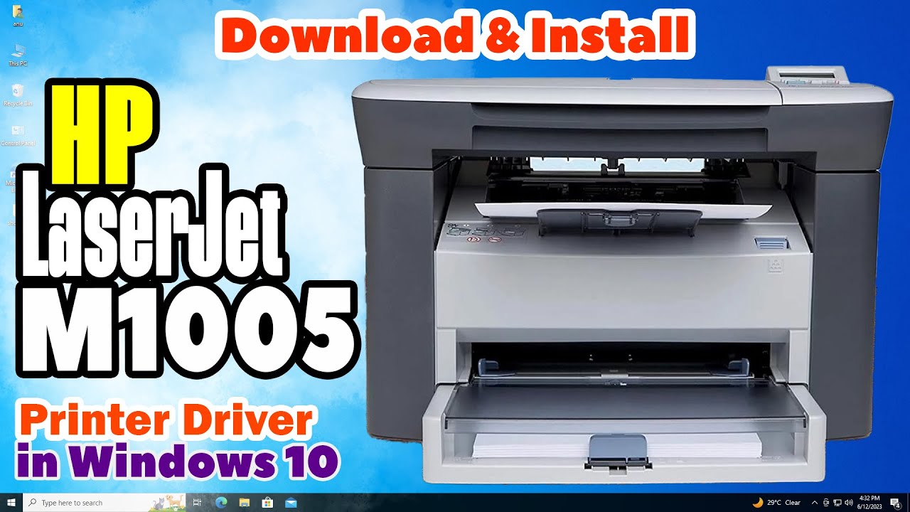 How to Download & Install HP Laserjet M1005 MFP Printer Driver in Windows 7 PC or Laptop