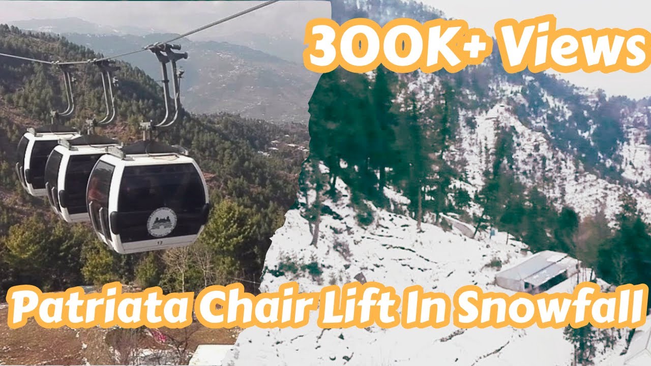 Patriata Chair Lift in Heavy Snowfall❄️ | New Murree Cable Car Tour