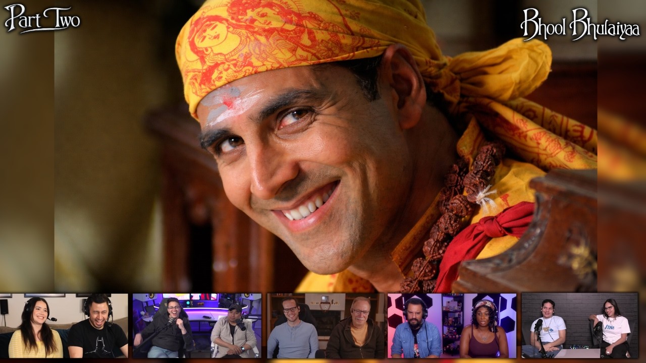 Foreigners React to Bhool Bhulaiyaa Iconic Scenes | Part 2 Reaction @CineDesi @ChaatNChat